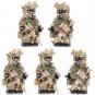 5pcs Alpha Special Trooper Soldiers Custom Minifigure Toys