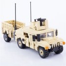 2023 Modern American Army Hummer Truck Trailer Building Block Toys