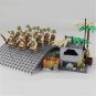 WW2 Soviet Army Soldiers Fortress Bridge Minifigures and weapons