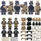 Custom Heavy Armored Specil American Soldiers Battle Gear Packs Minifigures Sets