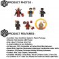 Deadpool & Wolverine Sets Lady Deadpool Blade Cassandera Nova Xavier Minifigures