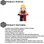 1pcs Harley Quinn ( Arkham ) Super Hero Custom Minifigure