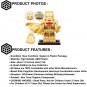 1pcs Batman ( XE Suit Gold ) Super Hero Custom Minifigure