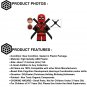 Wade Wilson Deadpool & Wolverine Custom Minifigure Toys
