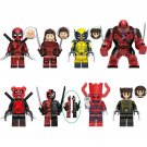 8pcs Logan Venompool Pandapool Galactipool Minifigure Toys