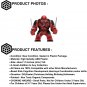 1pcs Large Venompool Deadpool & Wolverine Minifigure Toys