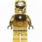 1pcs Iron Man Mark 21 Midas Chrome Marvel Superhero Custom Minifigure Toys