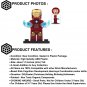 1pcs Iron Man Mark 4 Marvel Superhero Custom Minifigure Toys