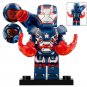 1pcs Iron Patriot Iron Man Marvel Superhero Custom Minifigure Toys
