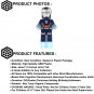 1pcs Iron Man Iron Patriot Marvel Superhero Custom Minifigure Toys