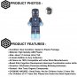 1pcs Iron Man NEON Marvel Superhero Custom Minifigure Toys