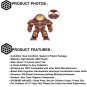 1pcs Iron Man Hulkbuster Marvel Superhero Custom Minifigure Toys