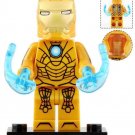 1pcs Iron Man Mark 21 Marvel Superhero Custom Minifigure Toys