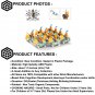 Mounted Crown Knights (Gold) Army Set Minifigure Blocks