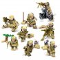 American Land Force SWAT Squad Army Minifigures