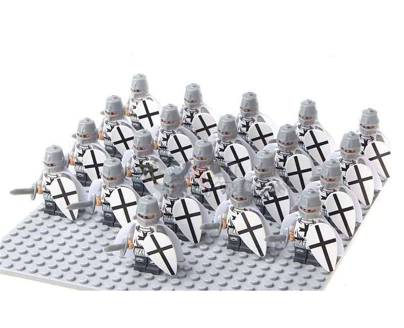21pcs Roman Crusader Trooper Warriors Soliders Minifigures