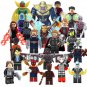 Super Hero Minfigures Thanos Big Hulk Thor Spiderman