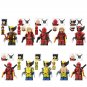 10pcs Lady Deadpool Nicolo Barella Wolverine Minifigures Deadpool & Wolverine Sets