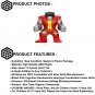 1pcs Big Colossus Minifigures Deadpool Minifigure