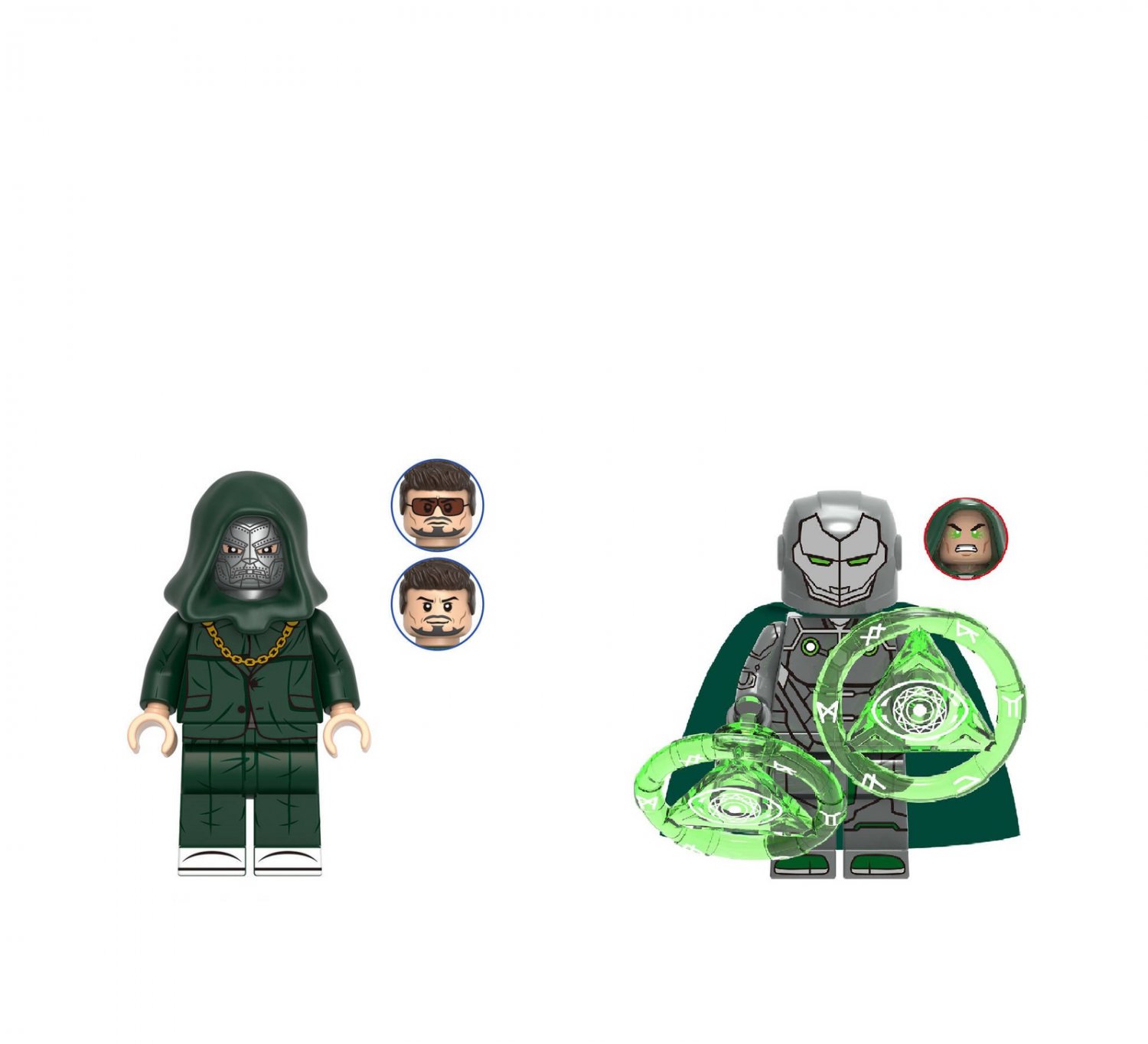 2pcs Best Doctor Doom Minifigures Fantastic Four Movie Sets