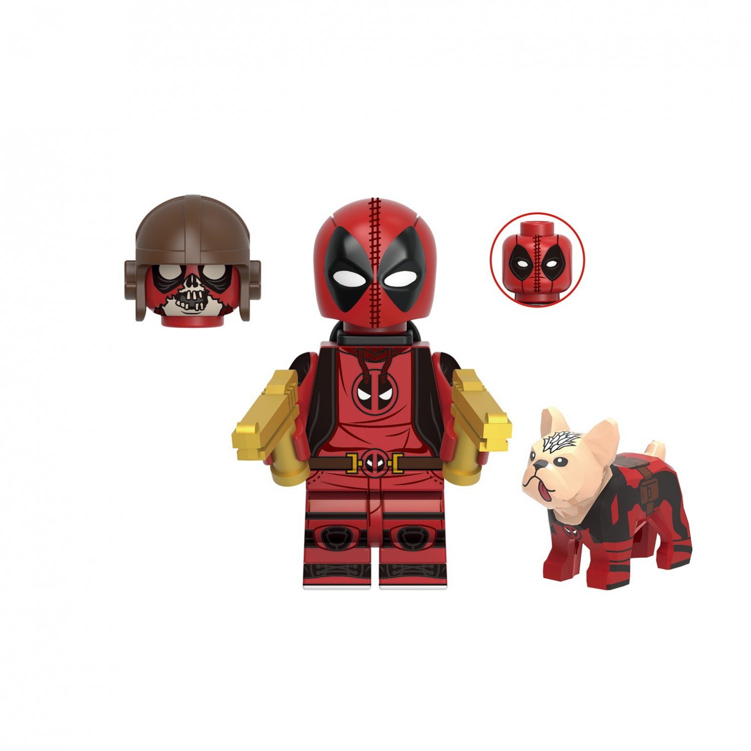 1pcs Kidpool Minifigures Super Heroes Deadpool Minifigure