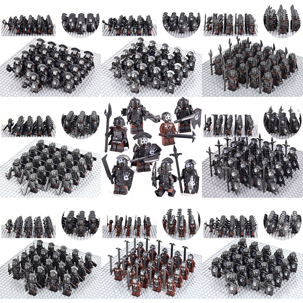176pcs Epic Saga Uruk-hai Orcs Army Set Collectible Minifigure Set