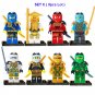 72pcs Ninja Warriors Weapons Army Custom ninjago Minifigure Lot