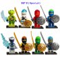 72pcs Ninja Warriors Weapons Army Custom ninjago Minifigure Lot