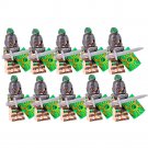 10pcs Roman Empire Roman Soldiers (Green) Minifigures
