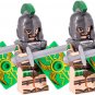 10pcs Roman Empire Roman Soldiers (Green) Minifigures