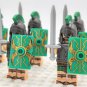 10pcs Roman Empire Roman Soldiers (Green) Minifigures