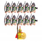 Ancient Greek Roman Empire Roman Archers (Green) Army Set 11 Minifigures Lot