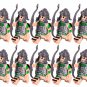 Ancient Greek Roman Empire Roman Archers (Green) Army Set 11 Minifigures Lot
