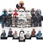 32Pcs Star Wars The Bad Batch Clone Trooper Commander Captain Grey Minifigure Toys