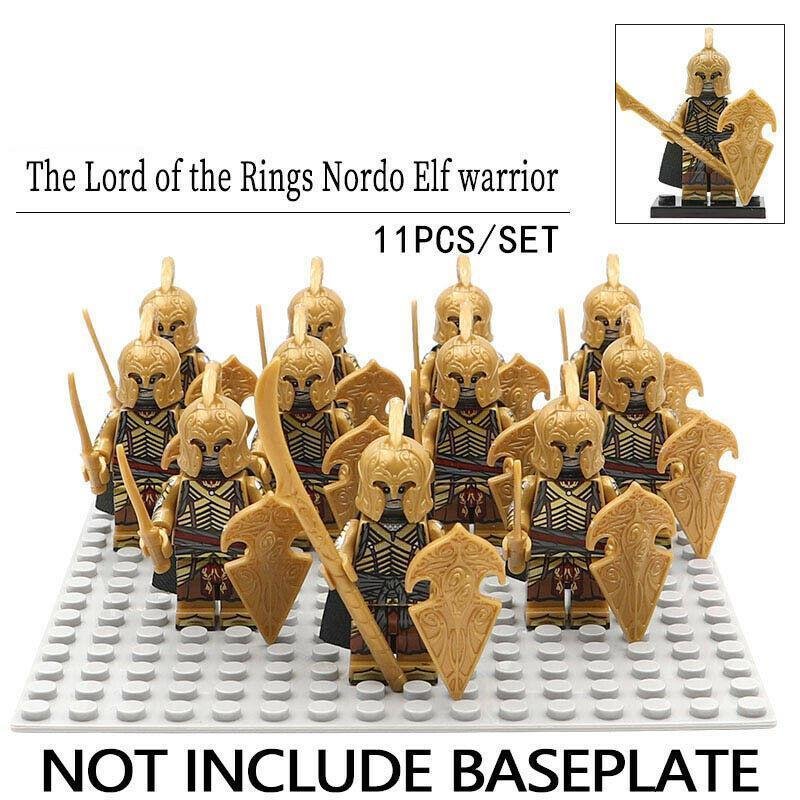 11Pcs Elves army The Noldor Warriors The Lord Of the Rings Minifigures