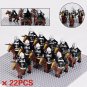 22pcs Gondor Cavalry army Soldiers with Horse The Lord of the Rings Minifigures Toys