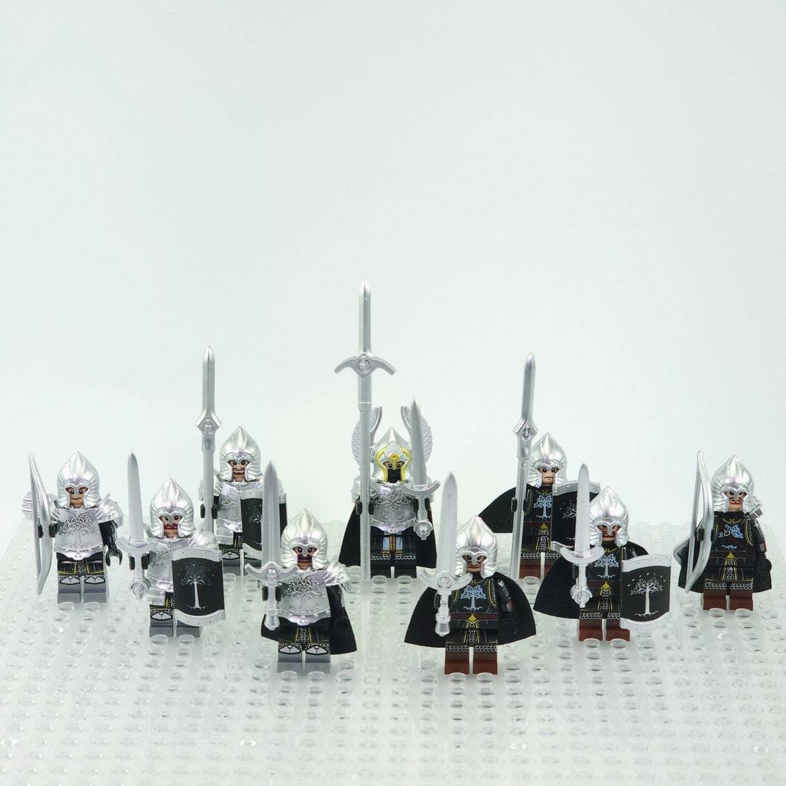 Fountain Guard Gondor Soldier The Lord Of The Rings Minifigure Blocks