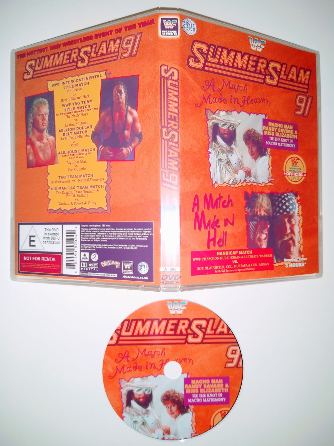 Wwf 1991 Summerslam 4 Dvd And Case