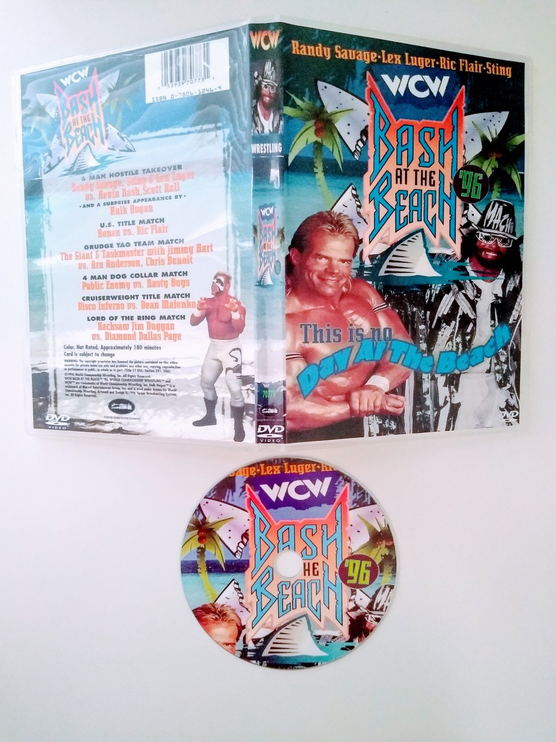 WCW 1996 BASH AT THE BEACH 5 DVD & Case