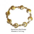 Signed Avon Shell Motif Bracelet
