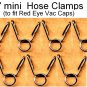 7 Mini Hose Clamps for  Red Eye vacuum hardware,  GL1500C GL1500CD GL1500CT GL1500CF