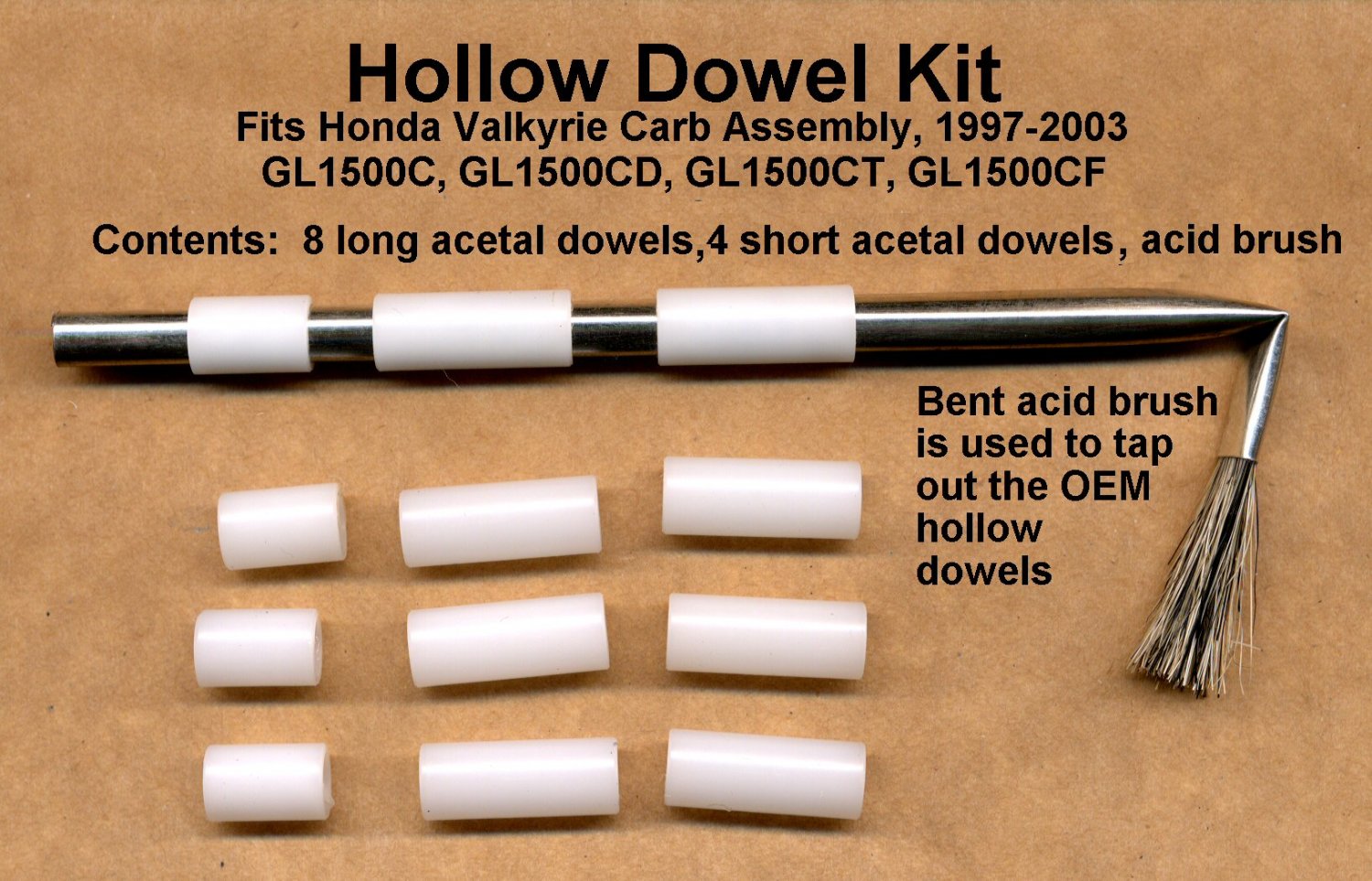 Carb Fuel Rail Leak Kit. Honda Valkyrie GL1500C GL1500CD GL1500CT GL1500CF