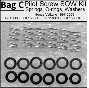 Pilot Screw SOW Kit  Fits Valkyrie, Viton GF. GL1500C GL1500CD GL1500CT GL1500CF