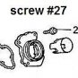 Screws-only.  Screw Kit for Velocity Stack Cover (Air Horn Cover) for Valkyrie GL1500C GL1500CD  etc