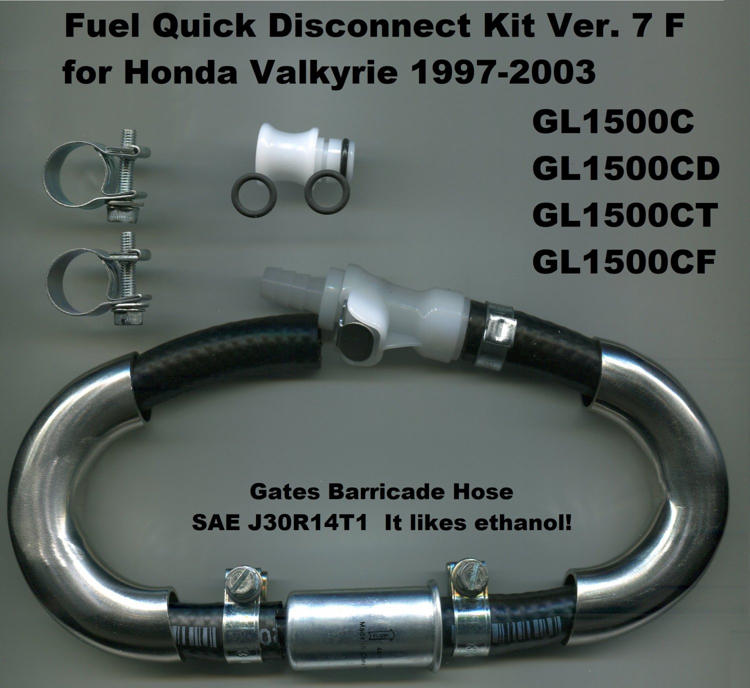 Disconnect with Fuel Filter, for Honda Valkyrie GL1500C, CD, CT, CF