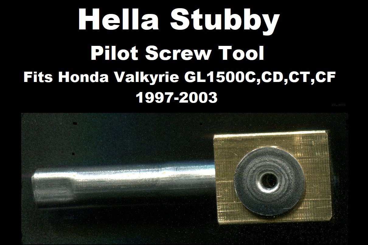 Hella Stubby Pilot Screw Tool ON-BIKE ADJUST and BENCH ADJUST Valkyrie  GL1500C