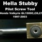 Hella Stubby Pilot Screw Tool ON-BIKE ADJUST and BENCH ADJUST Valkyrie GL1500C