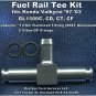 Fuel Rail Tee Kit (Single Tee fitting with 2 Viton-GF o-rings).  Fits Valkyrie GL1500C GL1500CT etc.