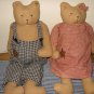 CUTE COUNTRY BOY AND GIRL BEAR SET NEW PERFECT CONDITION