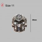 Stainless Steel Skull Ring Size 11